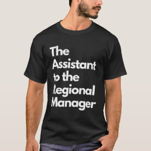 Camiseta O assistente dos títulos de gestor regional