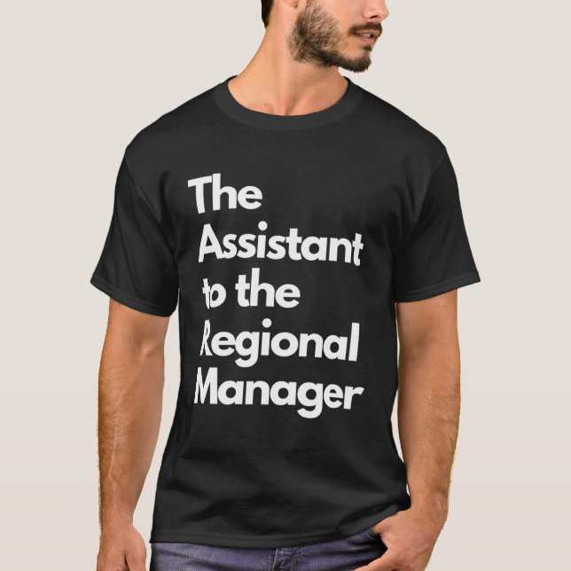 Camiseta O assistente dos títulos de gestor regional (Frente)