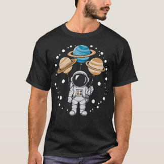 Camiseta O Astronauta E Seus Balões