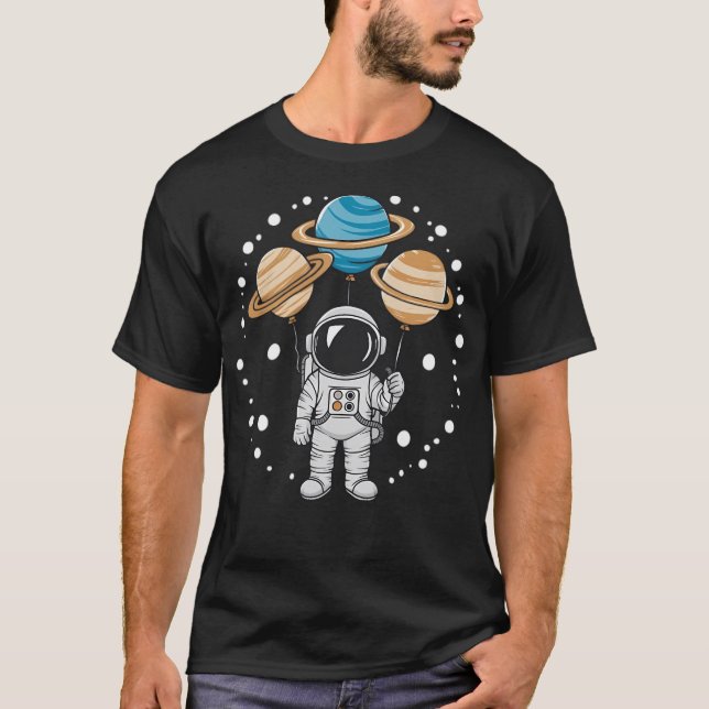 Camiseta O Astronauta E Seus Balões (Frente)