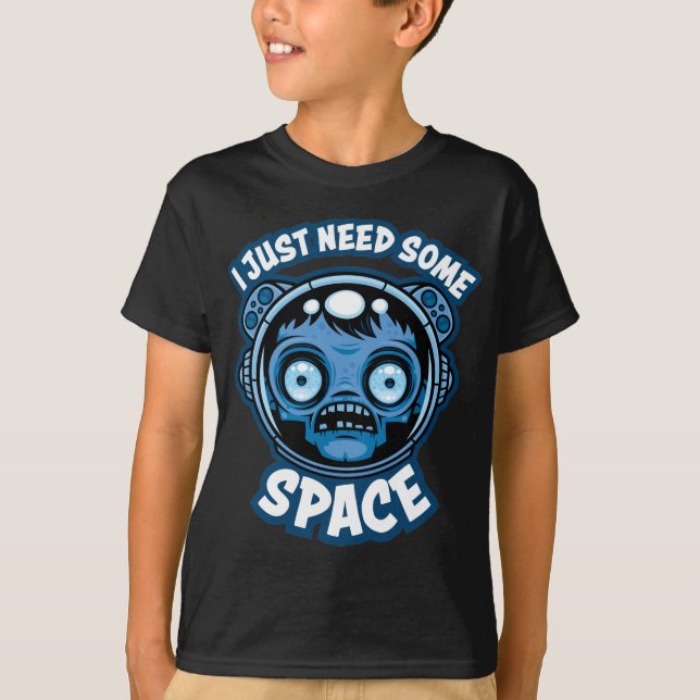 Camiseta O Astronauta Zombie Precisa De Algum Espaço (Frente)