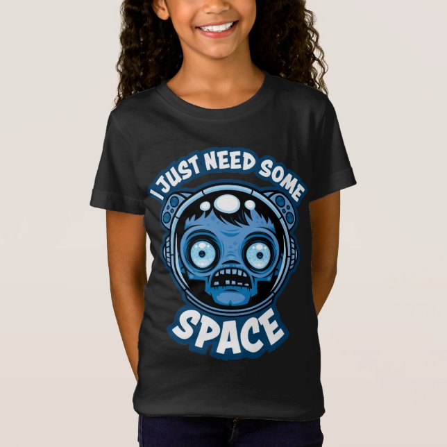 Camiseta O Astronauta Zombie Precisa De Algum Espaço (Frente)
