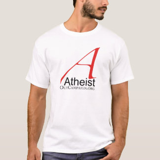 Camiseta O ateu para fora faz campanha
