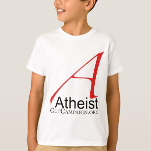 Camiseta O ateu para fora faz campanha