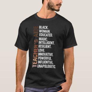 Camiseta O Ativo de Professora Inteligente Negra Que A Mulh