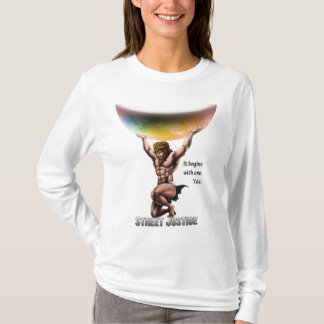 Camiseta O atlas conquista tudo por justiça da rua