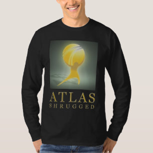 Camiseta O atlas oficial Shrugged o preto longo T