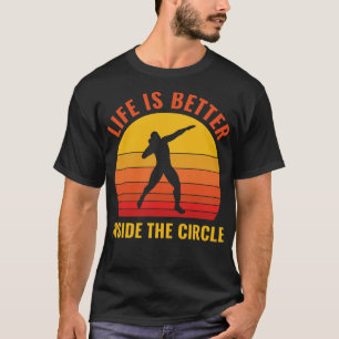 Camiseta O Atleta Shot Putt Shot Putter Life é melhor em um