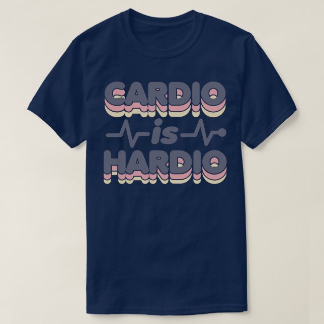 Camiseta O áudio é Hardio Funny Gym executando a Malhação R (Frente do Design)