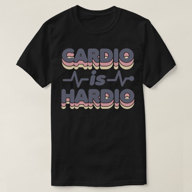 Camiseta O áudio é Hardio Funny Gym executando a Malhação R (Frente do Design)