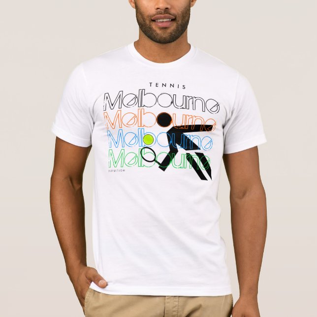 Camiseta O australiano do tênis de Melbourne abre 1 t-shirt (Frente)