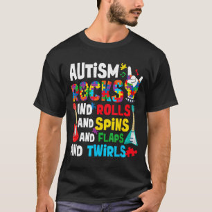 Camiseta O autismo é incrível rola gira bate as asas consci