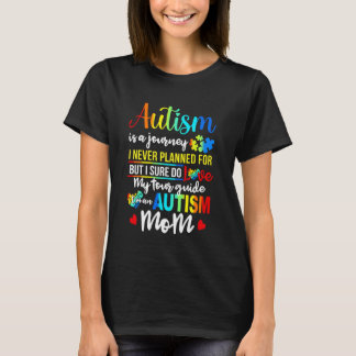 Camiseta O Autismo É Uma Jornada Autismo Mãe Conscientizaçã