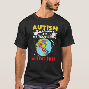 Camiseta O Autismo É Uma Jornada E Eu Amo Meu Guia