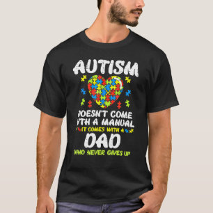 Camiseta O Autismo Masculino Não Vem Com Manual Pai Puzzle