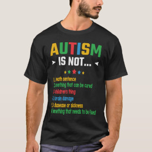 Camiseta O autismo não é algo que precise ser consertado