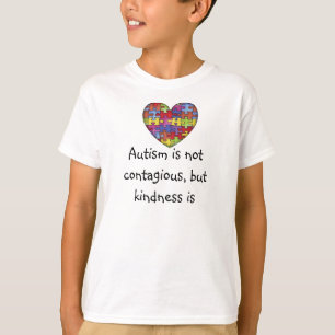 Camiseta O autismo não é contagioso