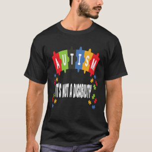Camiseta O Autismo Não é Deficiência Conscientização do Aut