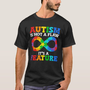 Camiseta O autismo não é uma falha, é uma característica C