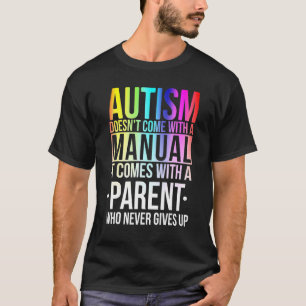 Camiseta O Autismo Não Vem Com Manual Com Conscientização S
