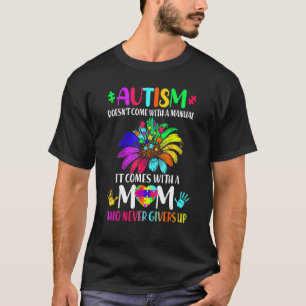 Camiseta O Autismo Não Vem Com Peças De Quebra-Cabeça Mot