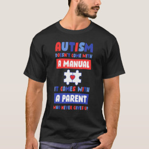 Camiseta O Autismo Não Vem Com Um Manual