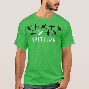 Camiseta O avião de combate do Spitfire RAF da Segunda Guer
