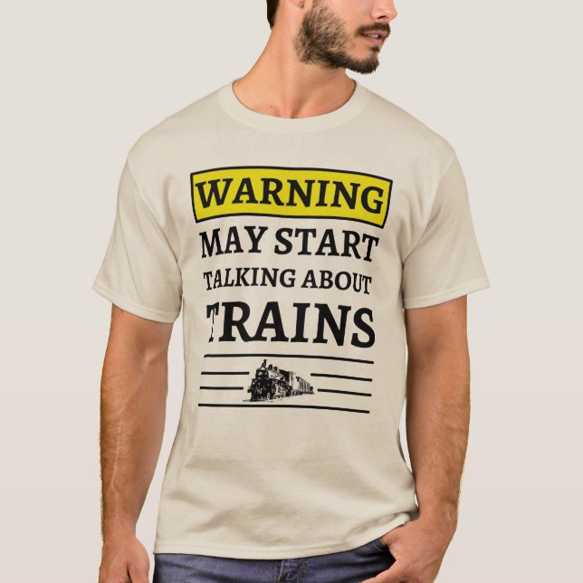 Camiseta O Aviso Pode Começar A Falar De Comboios (Frente)