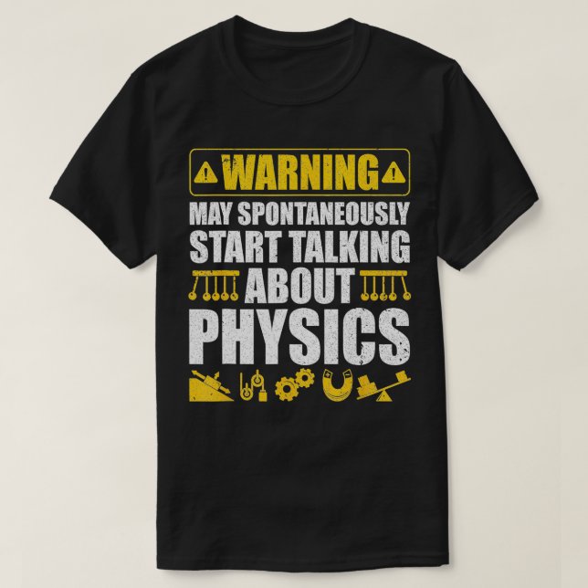 Camiseta O Aviso Pode Começar A Falar Espontaneamente Sobre (Frente do Design)