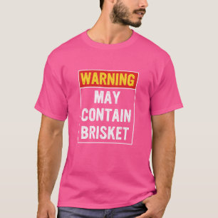 Camiseta O aviso pode conter Roupa de soquete