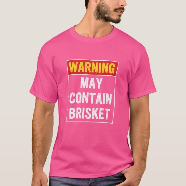 Camiseta O aviso pode conter Roupa de soquete (Frente)