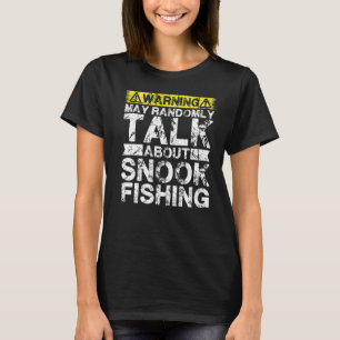 Camiseta O Aviso Pode Falar De Pesca De Peixe Negra