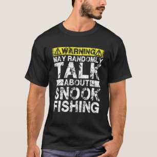 Camiseta O Aviso Pode Falar De Pesca De Peixe Negra