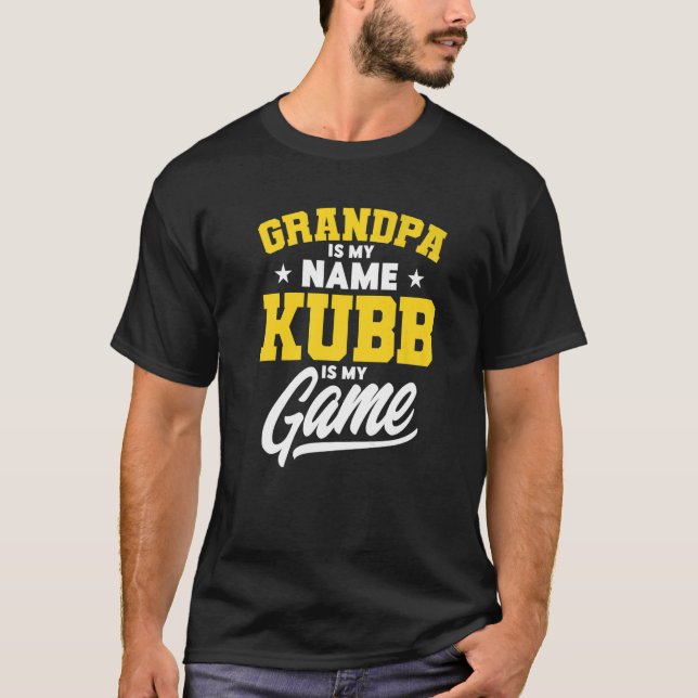 Camiseta O Avô Do Kubb É Meu Jogador Do Kubb (Frente)