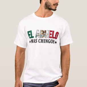 Camiseta O Avô Mais Chingon Bandeira Mexicana