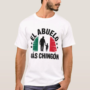 Camiseta O Avô Mais Chingon Bandeira Mexicana