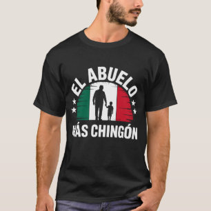 Camiseta O Avô Mais Chingon Bandeira Mexicana