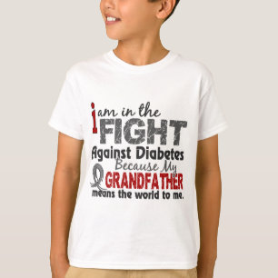 Camiseta O avô significa-me o mundo diabetes