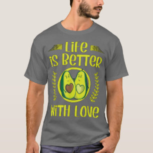 Camiseta O Avocado Grávida Verde Para Casais É Melhor