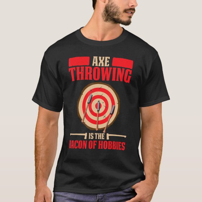 Camiseta O Ax Mens É O Bacon Dos Hobbies Ax. (Frente)