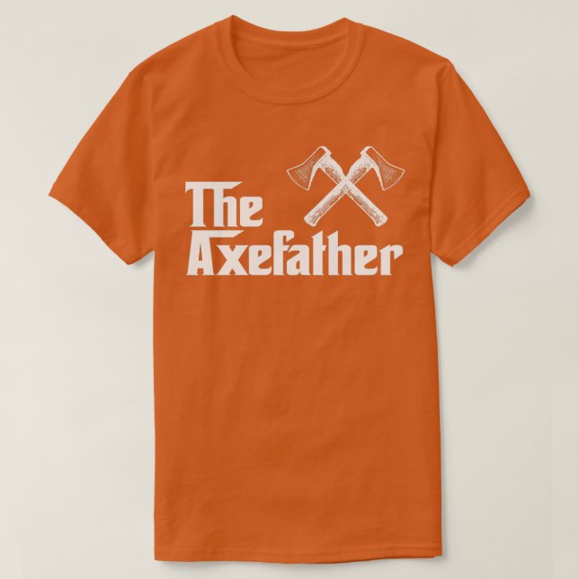 Camiseta O Axefather Ax Thrower Ax Throwing Divertido (Frente do Design)