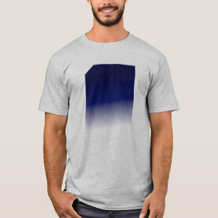 Camiseta o azul desvanece-se