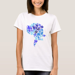 Camiseta O azul folheia great dane