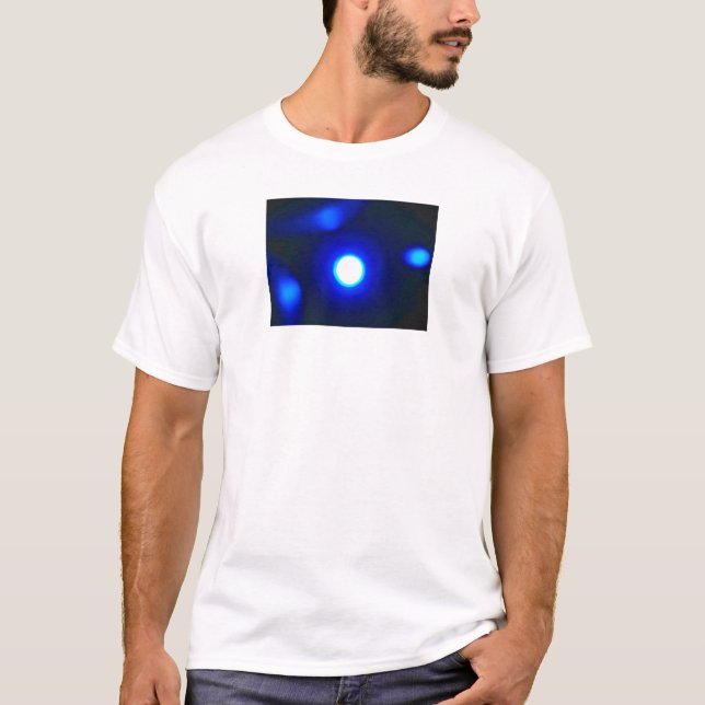 Camiseta O "azul incandesce" o t-shirt branco (Frente)