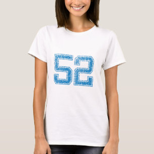 Camiseta O azul ostenta Jerzee número 52