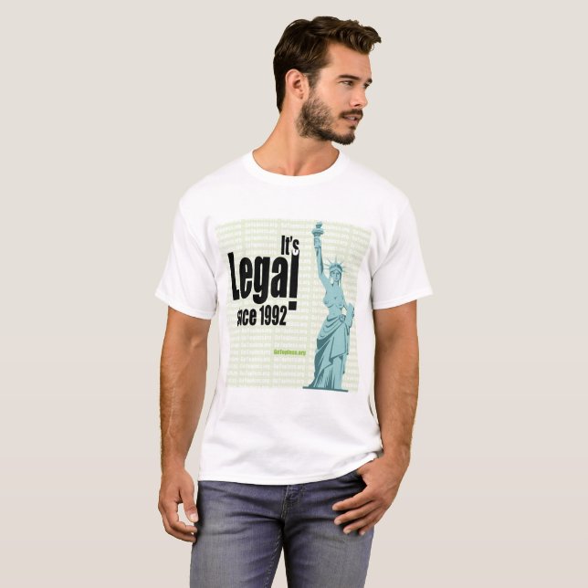 Camiseta O B básico dos homens (Frente Completa)