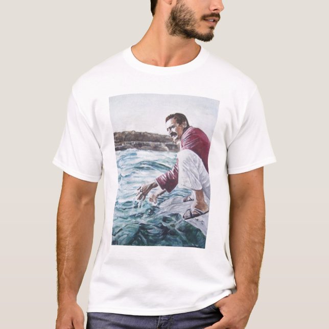 Camiseta O babá de Meher mergulha em seu oceano (Frente)