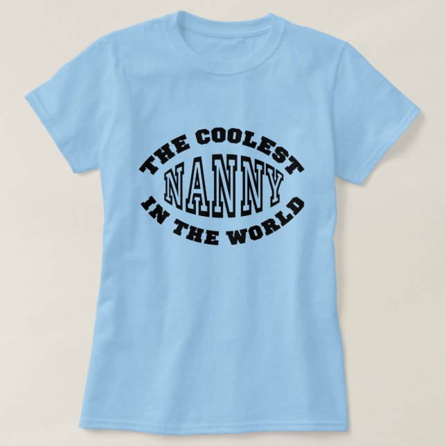 Camiseta O baby-sitter o mais fresco no mundo (Frente do Design)