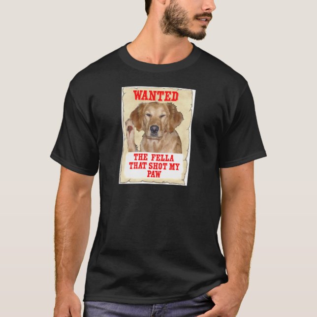 CAMISETA - O BACANO ESSE TIRO MINHA PATA - CÃO QUERIDO GR (Frente)