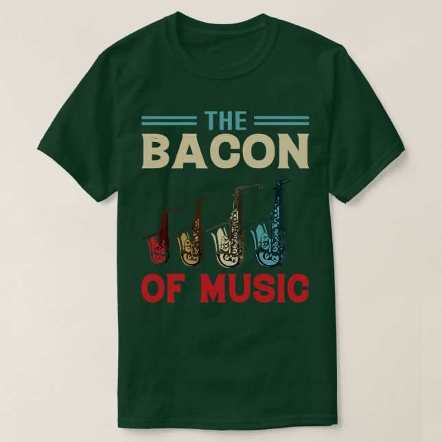 Camiseta O Bacon da Design de Música 3 (Frente do Design)